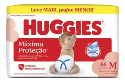 Fralda Huggies Supreme Care Roupinha Absorção Rápida hiper