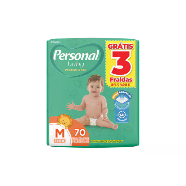 Fralda Infantil Personal Baby Protect & Sec Hiper