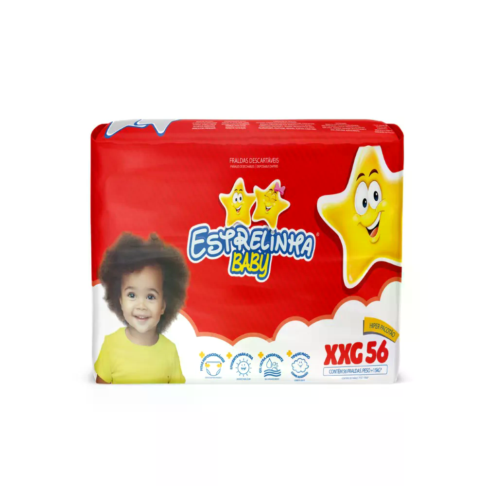 Fralda Infantil Estrelinha Hiper
