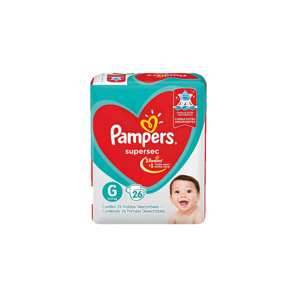 Fralda Pampers Supersec