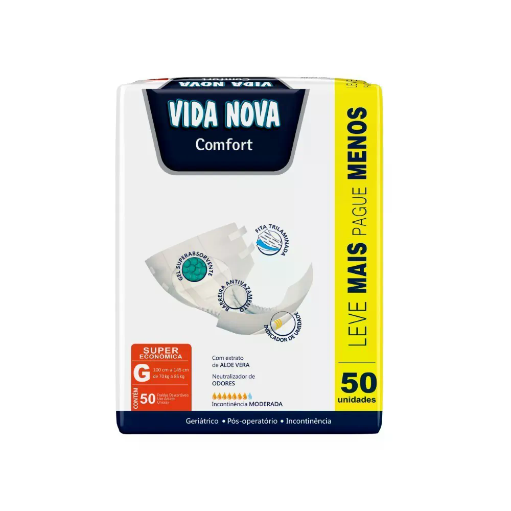 Fralda Adulto Vida Nova Hiper