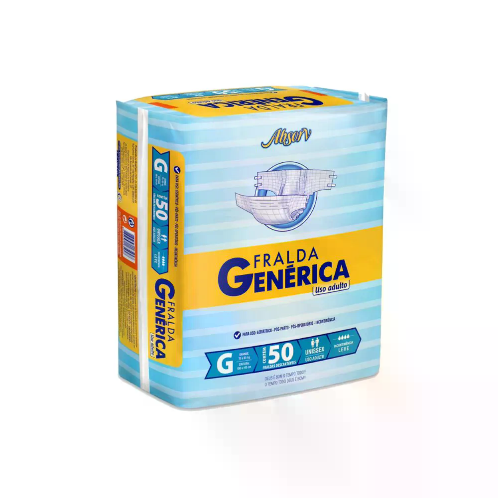 Fralda Adulto Genérica Absorv Hiper
