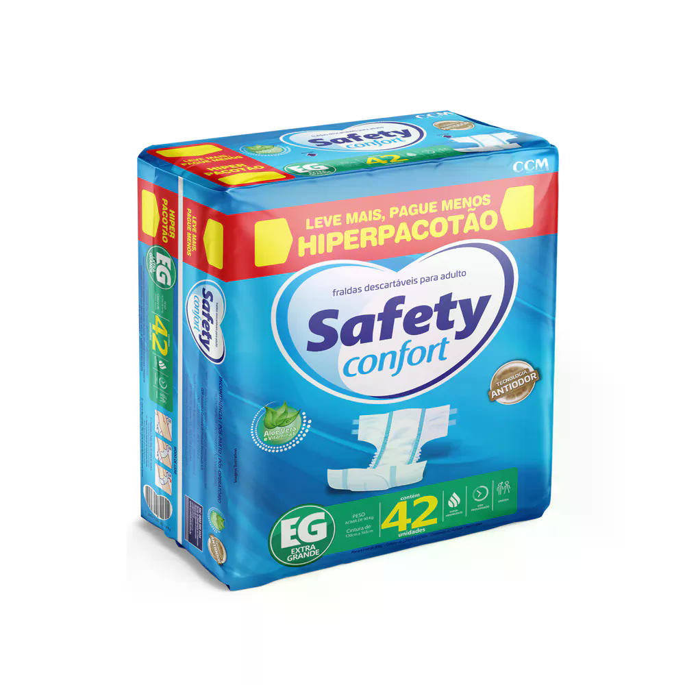 Fralda Adulto Safety Confort Hiper -